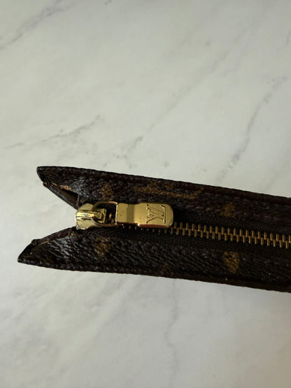 Louis Vuitton Pouch w/ added chain
