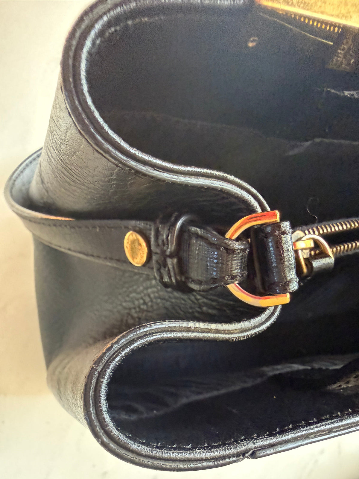 Fendi 2Jours Black Leather w/ Strap
