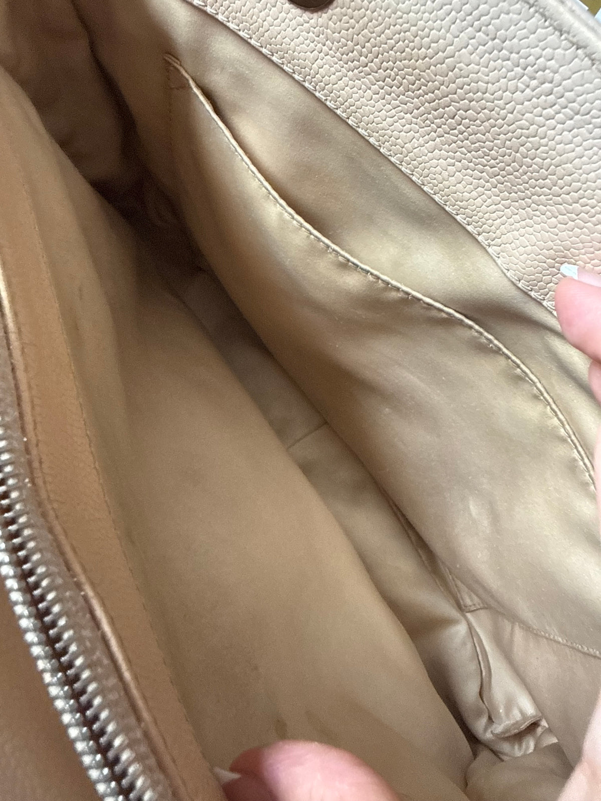 Chanel GST Beige Caviar Leather SHW