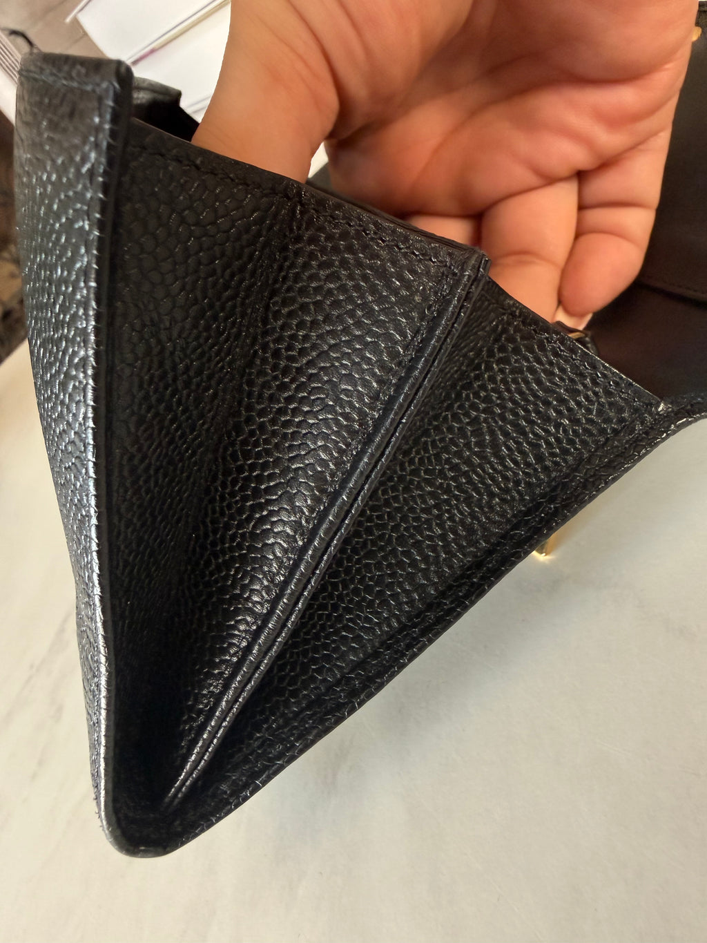 Black Chanel Caviar Clutch