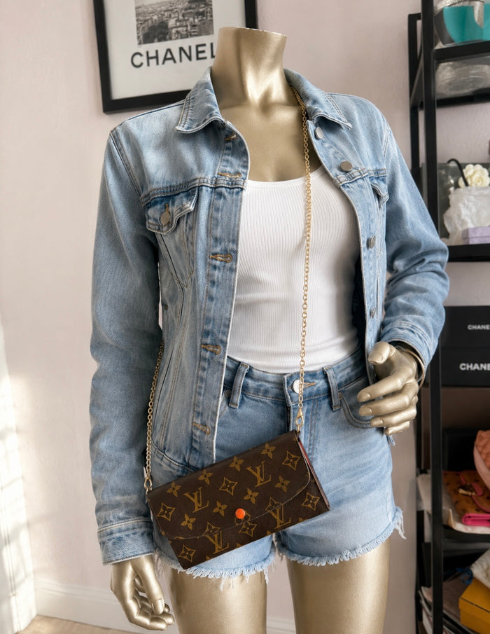 Preloved Louis Vuitton Emilie Wallet Orange