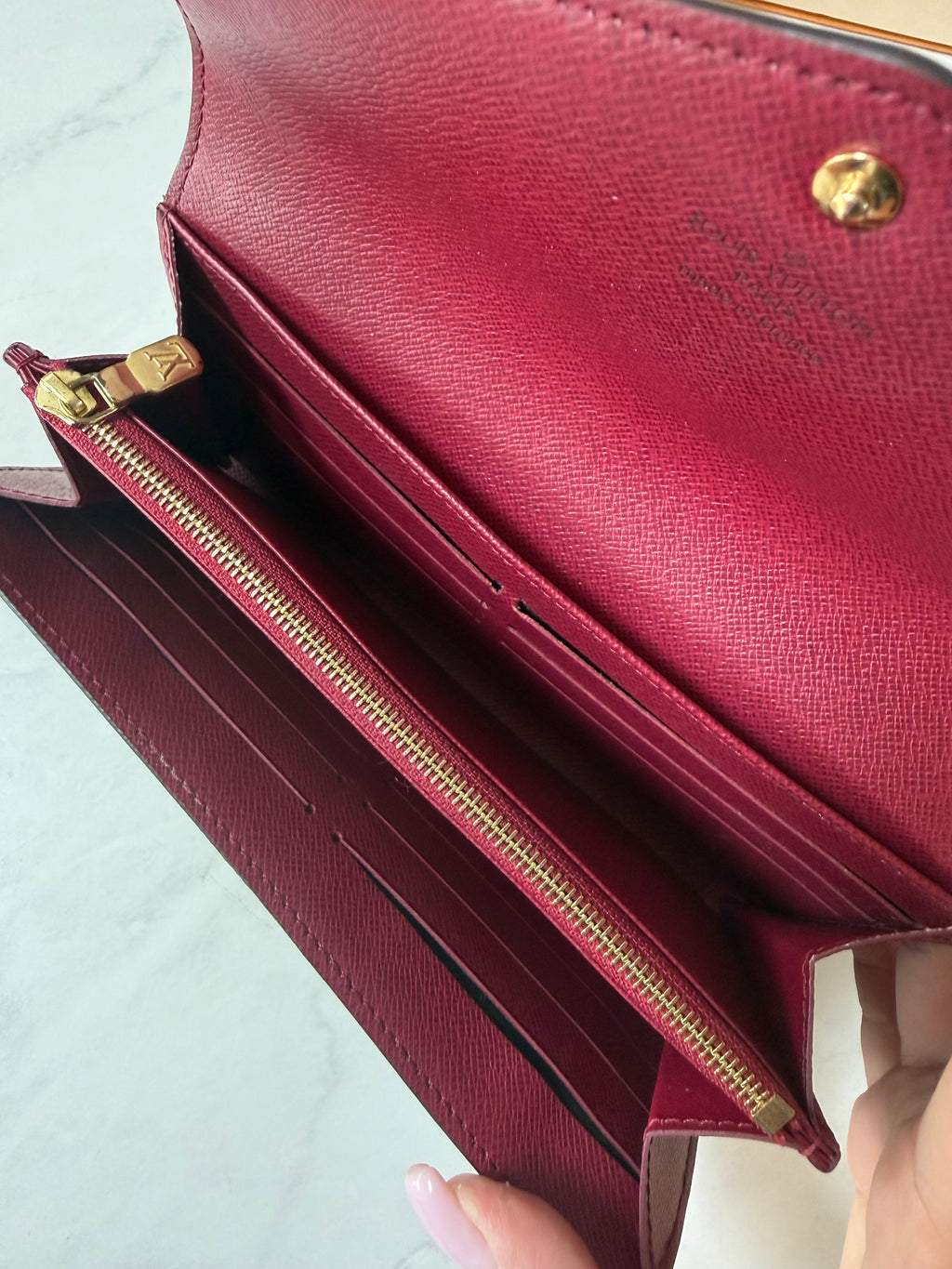 Louis Vuitton Sarah Wallet (Fuchsia)
