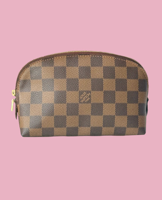 Preloved Louis Vuitton Ebene Cosmetic Pouch PM