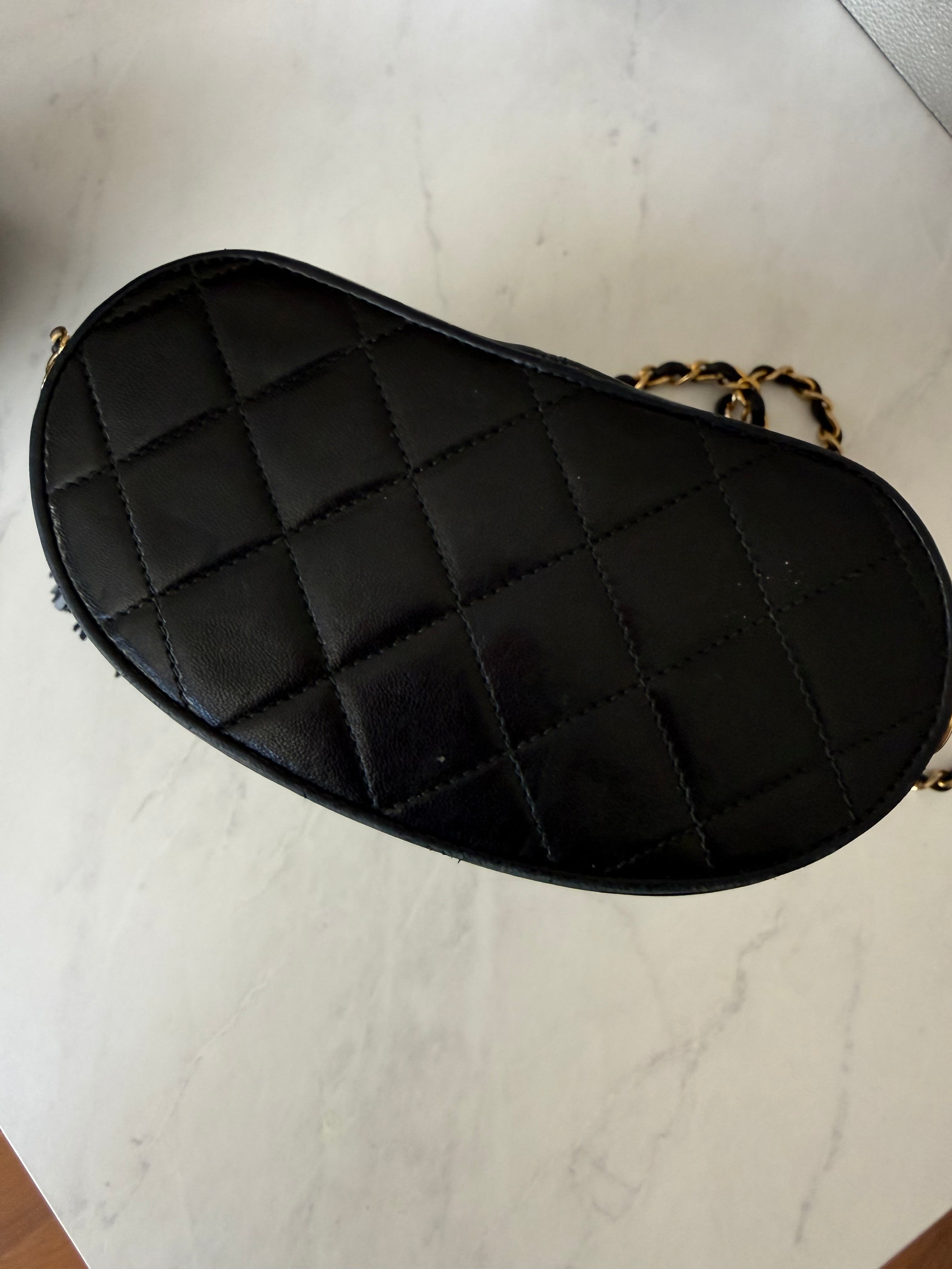 Black Chanel Lambskin Vanity