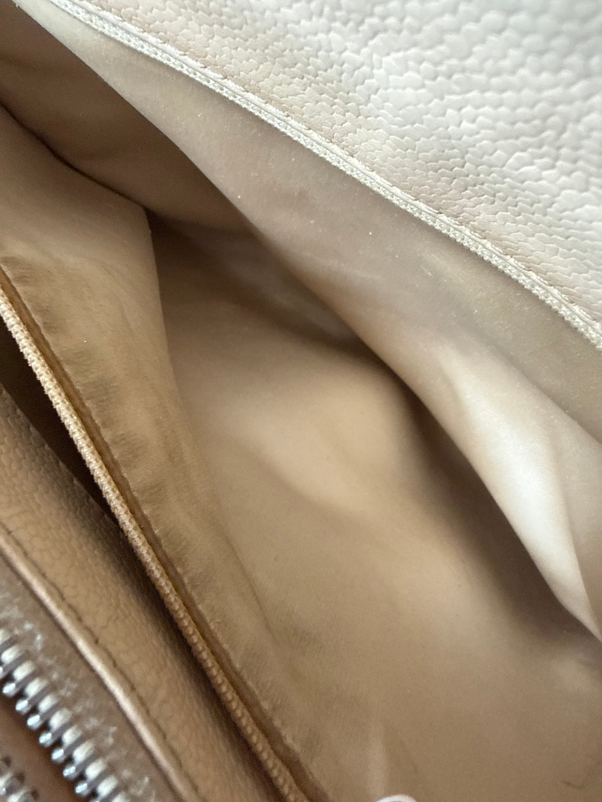 Chanel GST Beige Caviar Leather SHW