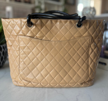 Chanel Cambon Beige/Black Tote