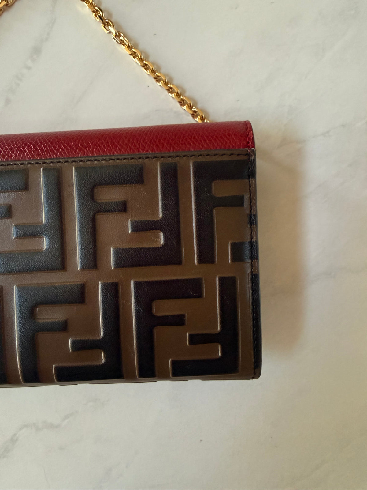 F Is Fendi Leather Wallet On Chain