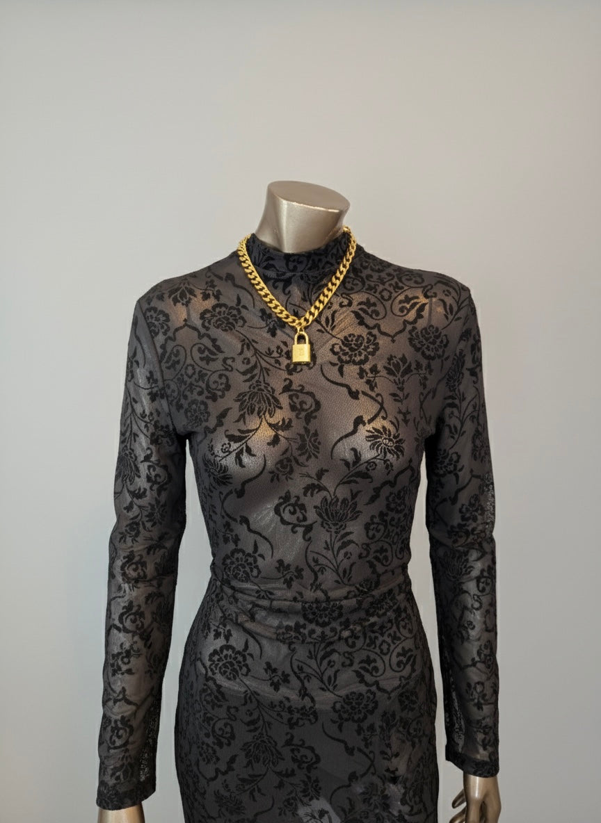 Authentic Louis Vuitton Lock Necklace