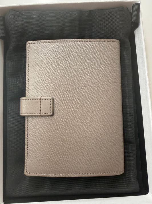 Full set Gray Grained Calfskin Large Multifunction Strap Wallet