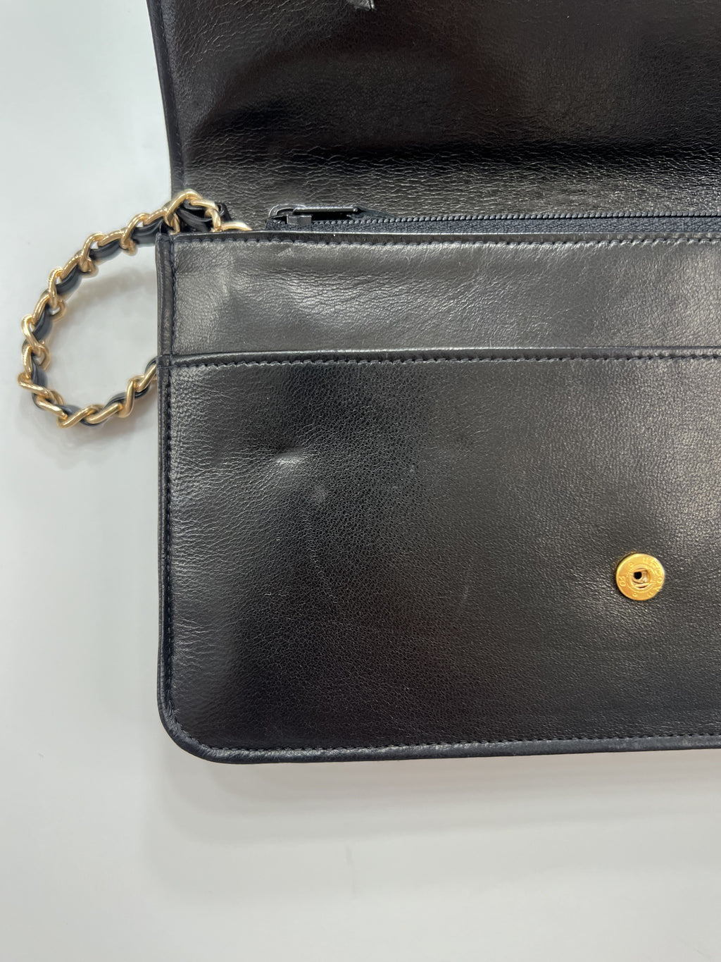Black Chanel Timeless Lambskin Clutch