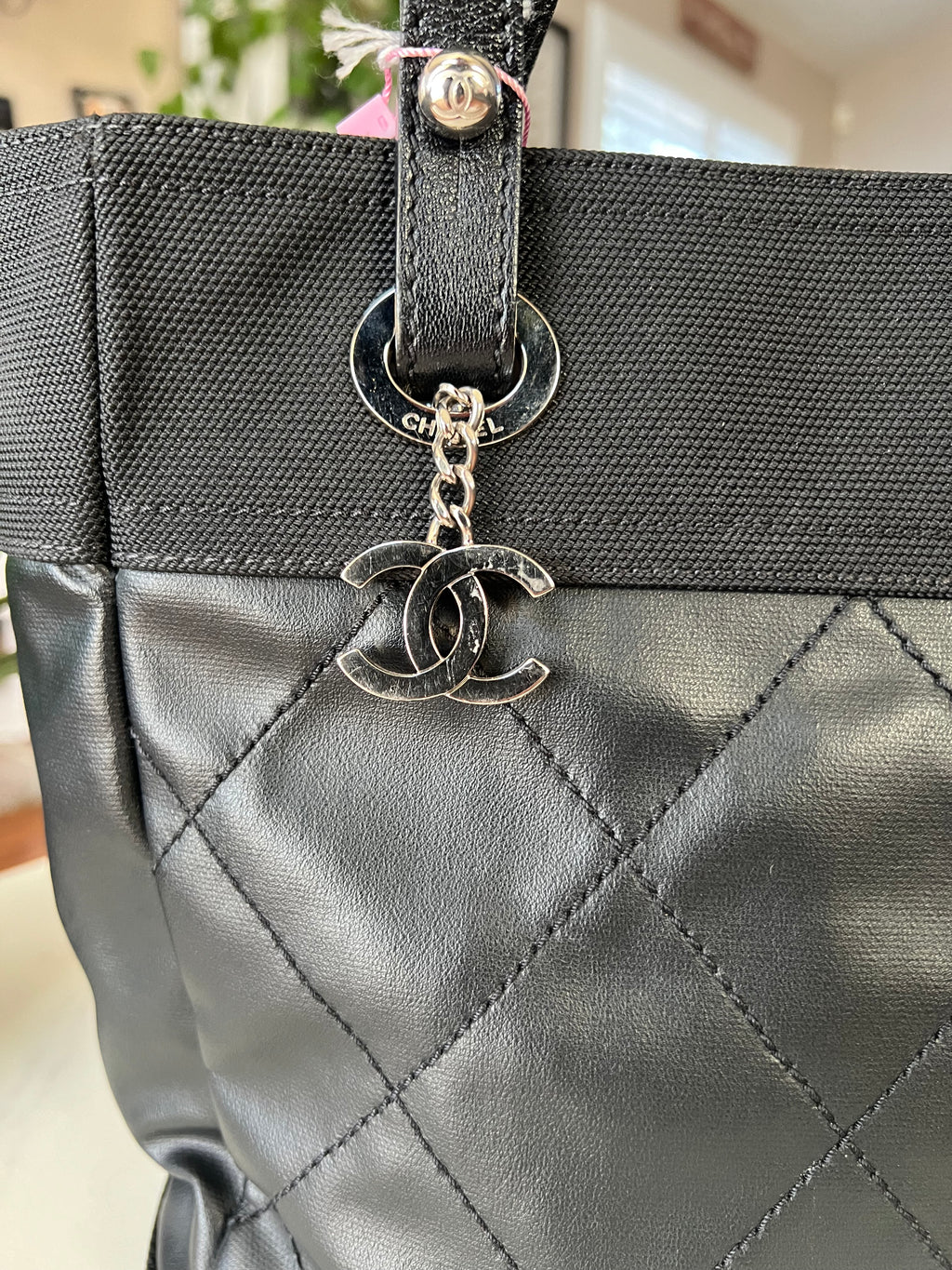 Black Chanel Biarritz PM Tote