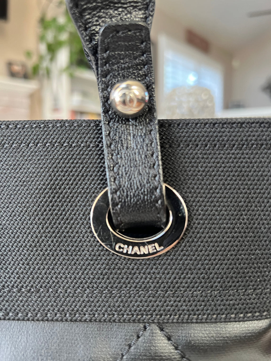 Black Chanel Biarritz PM Tote