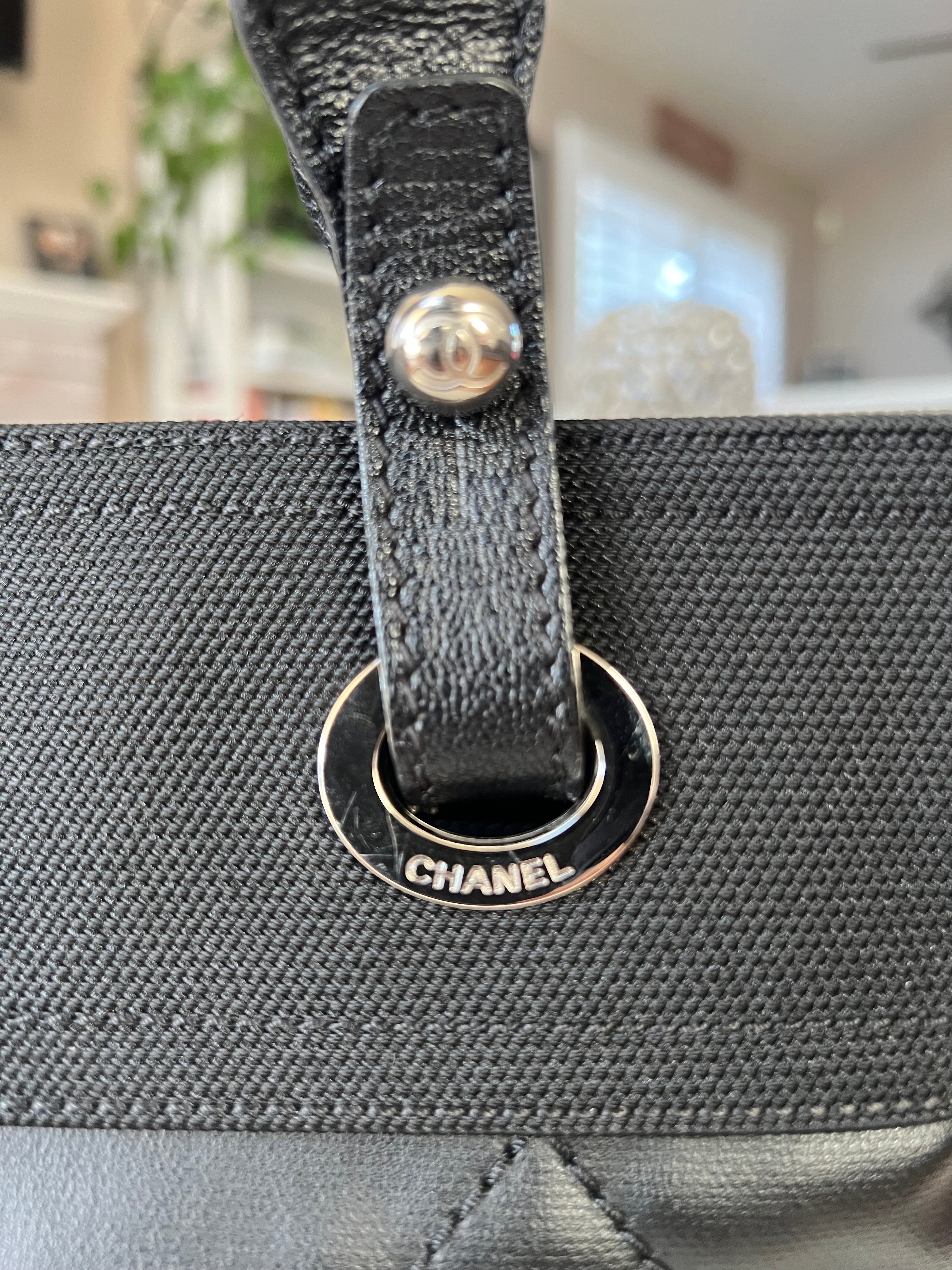 Black Chanel Biarritz PM Tote