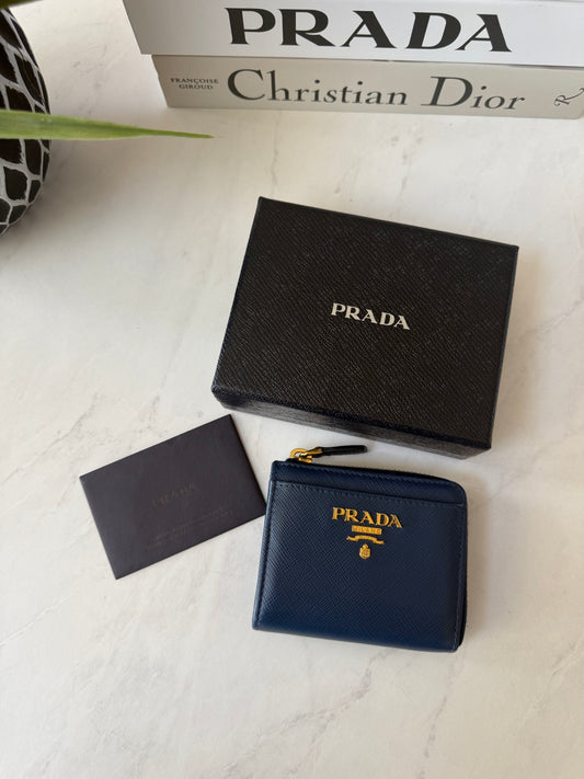 Blue Prada Zippy Wallet- Fullset