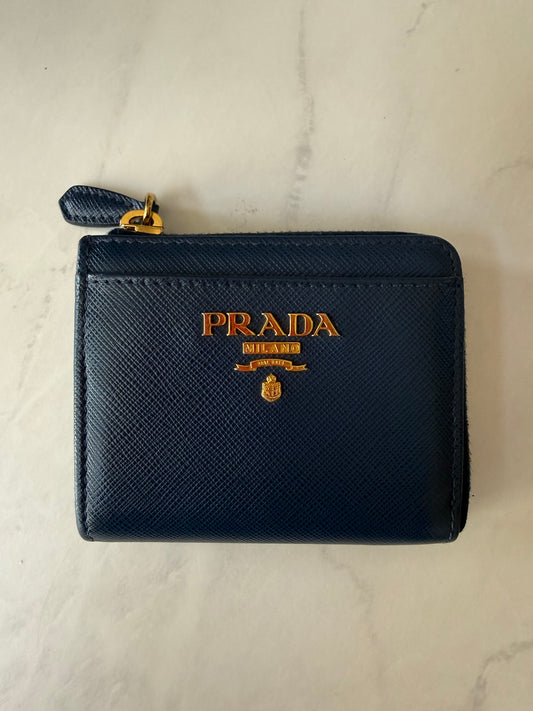 Blue Prada Zippy Wallet- Fullset