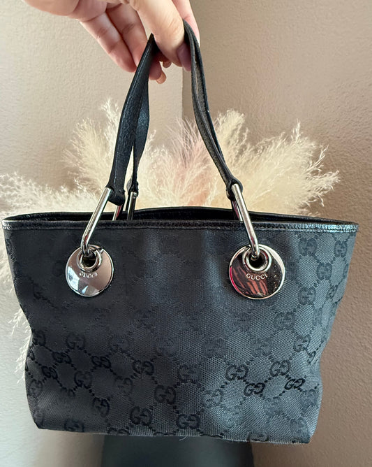 Small Black Gucci Tote