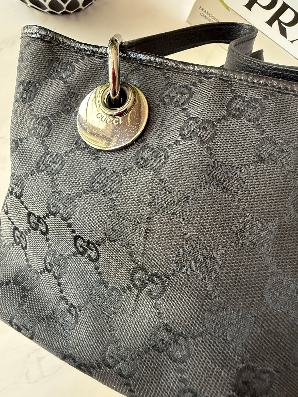Small Black Gucci Tote