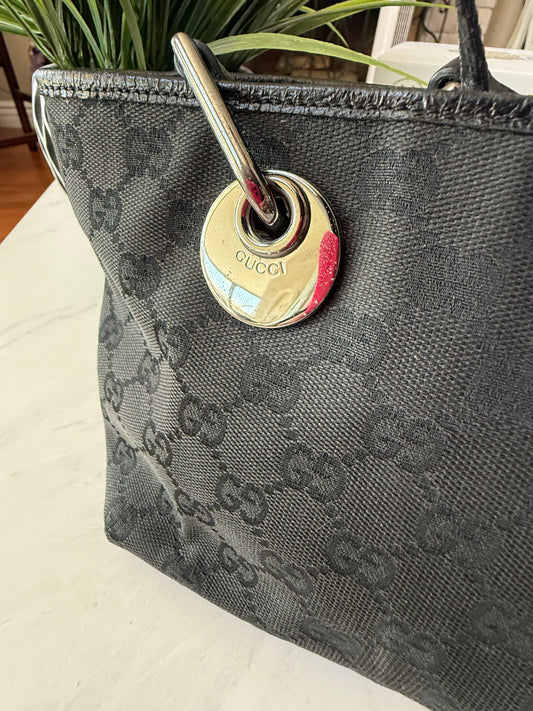 Small Black Gucci Tote