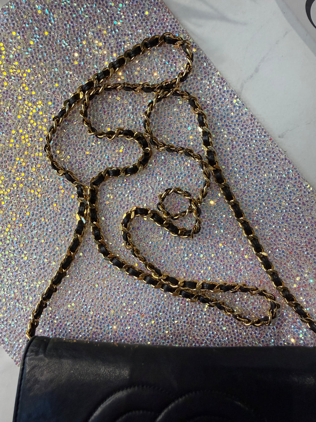 Black Lambskin Chanel WOC