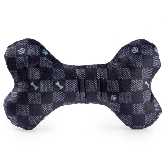 Black Checker Chewy Vuiton Bone- Large